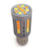 2 pezzi lampadina P21/5W LED BAY15D 12-24V 21/5W bianco-arancione senza errore Off-Road