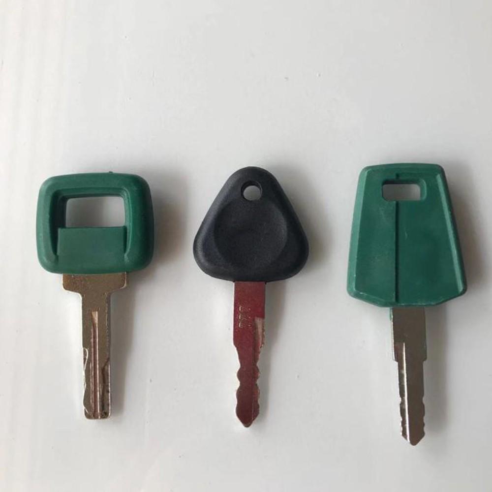 Set of 3 For Key Heavy Equipment Key Excavator Truck 11039228