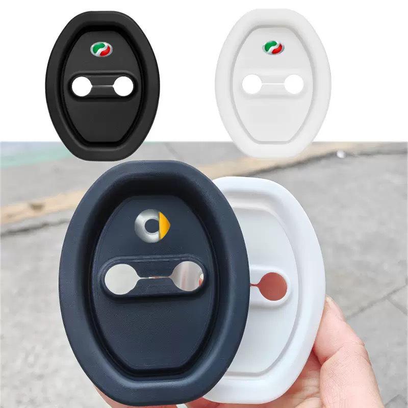 Universal Silicone Car Door Lock Protection Pad - Sound Reduction & Shock Absorption for Select Models