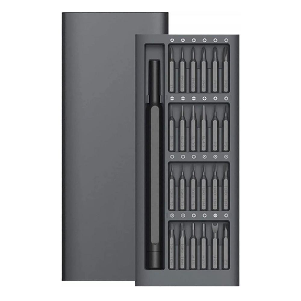 Fine Repair Screwdriver Set, Aluminum Alloy Shell, 24 Bit Head Repair Tools, Screwdrivers, Mobile Phone Repair Screwdrivers