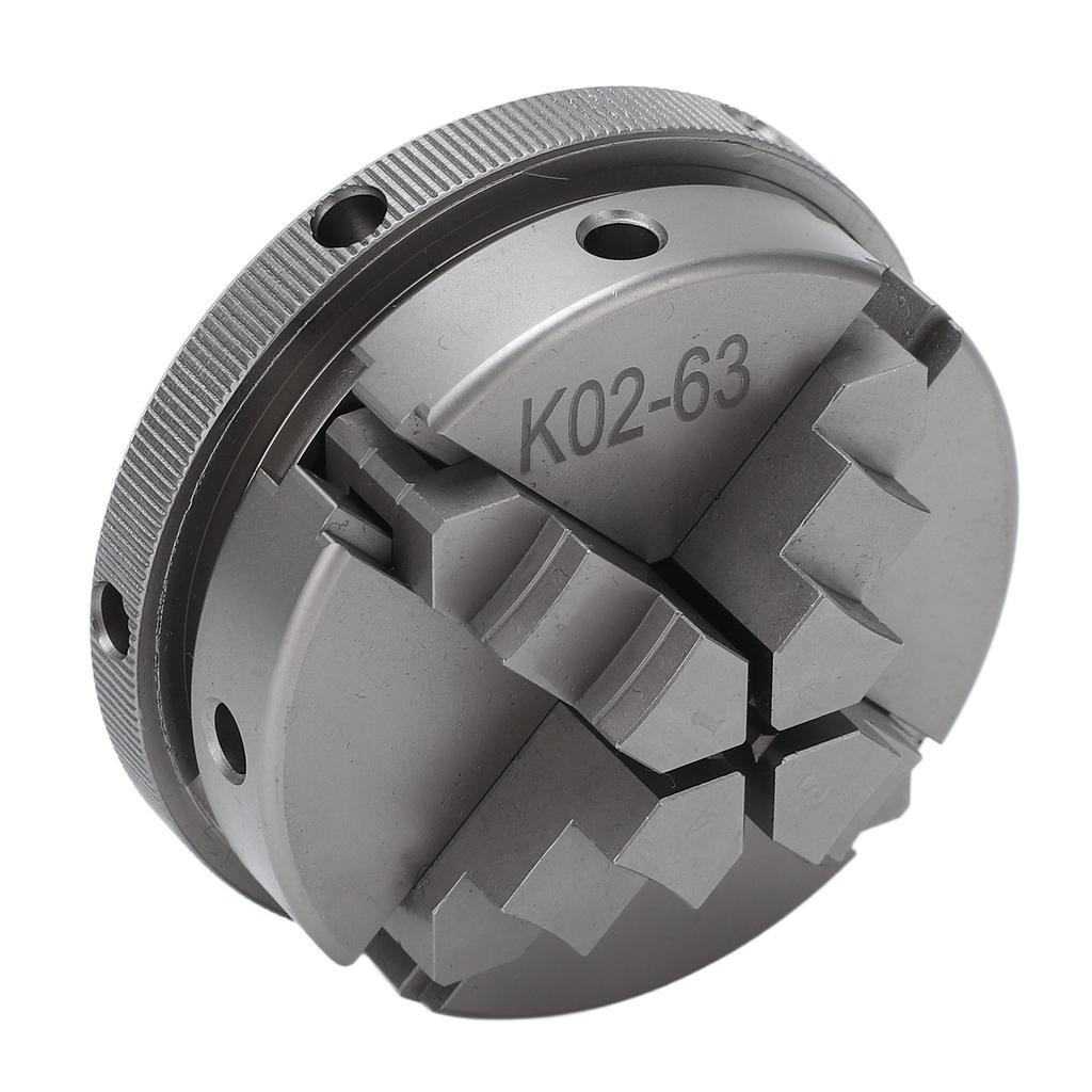 2,5 Zoll 4-Backen-Drehfutter, umkehrbares selbstzentrierendes Spannfutter mit 2 Hebeln, Spannwerkzeug für die Holzbearbeitung