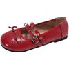 Flat black shoes single shoes women's shoes 2025 new spring and autumn bow Mary Jane shoes