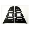 Decorative Stickers Automotive Accessory Easy Installation for GL8 Repair Decals Steering Wheel Button Trim Cover