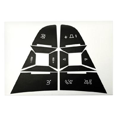 Decorative Stickers Automotive Accessory Easy Installation for GL8 Repair Decals Steering Wheel Button Trim Cover