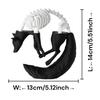 3D Printed Half Wolf Skull Realistic PLA Bone Sculpture for Desk Decor Gothic Office Shelf Art Unique Gift for Nature Tech Lover