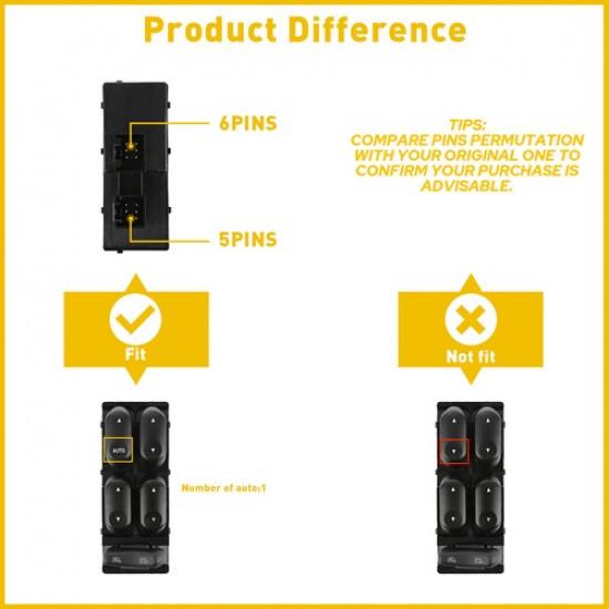 Master For Switch Power Window Ford F250 F450 F350 F550 Super Duty 1L2Z14529BA