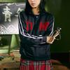 Anta Comprehensive Training Series Casual Sports Striped Long Sleeve Jacket Women jackets Black 162137733-3