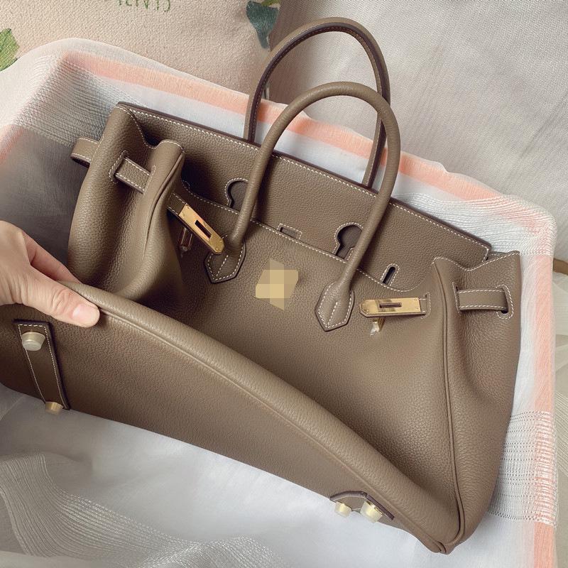 Leather Bag Classic 30 20 25 Platinum Bag Top Cowhide Premium Handbag Wedding Bag Women