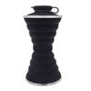 500ml Retractable Water Bottle Food Grade Leakproof Good Sealing Effect BPA Free Heat-Resistant Folding Type Water Bottle Retractable Beverage Cup