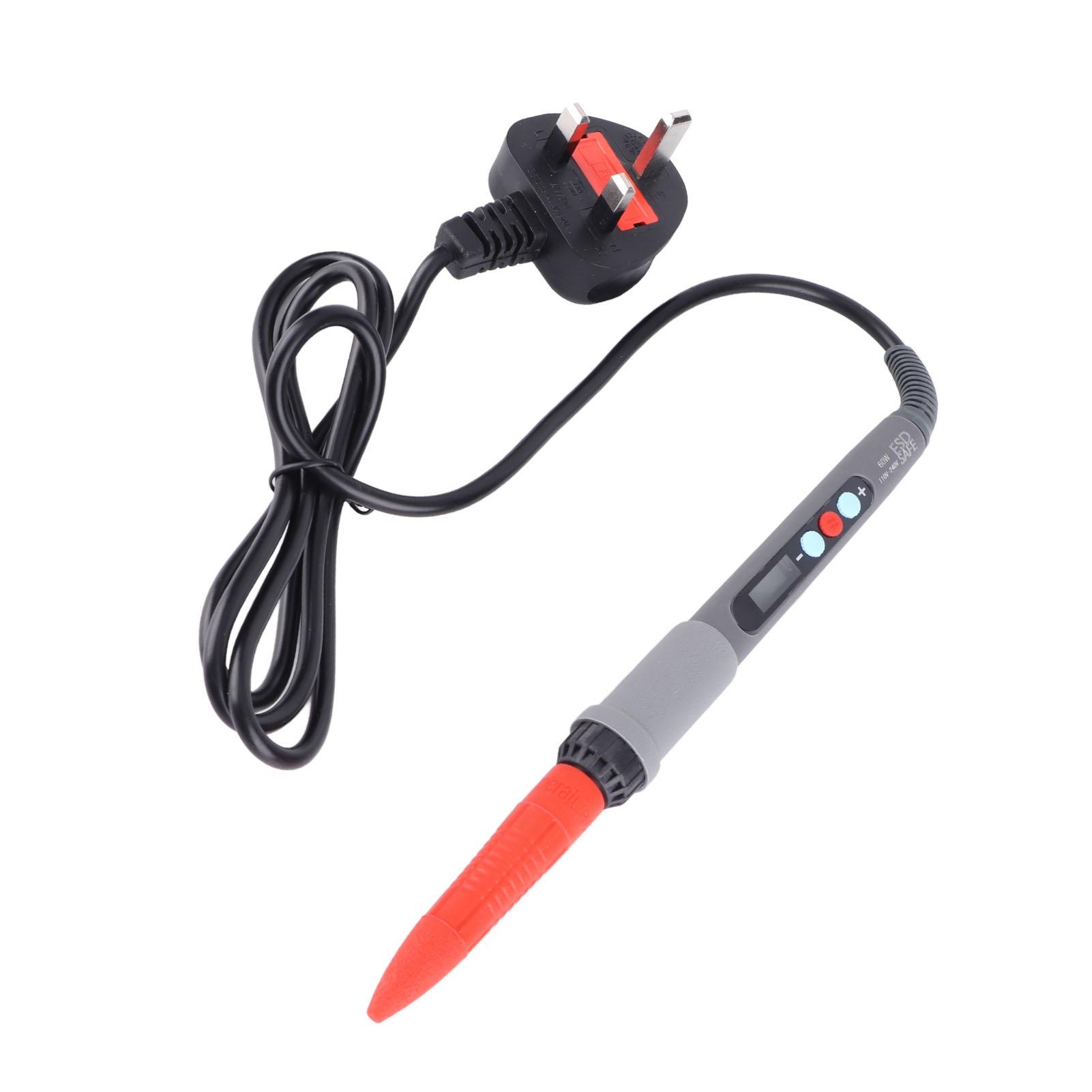 

60W Digital Soldering Iron Heat Set Insert Tool with Insert Tips M2 M2.5 M3 M4 M5 M6 M7 M8 Constant UK Plug