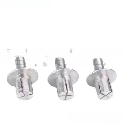 Flat Round Head Aluminum Knock-In Rivet with Drive Pin Expansion
