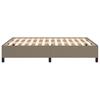 Vidaxl Bed Frame Without Mattress, Taupe, 140X190 Cm, Upholstered