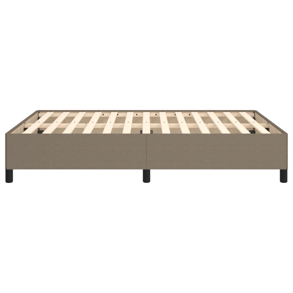 Vidaxl Bed Frame Without Mattress, Taupe, 140X190 Cm, Upholstered