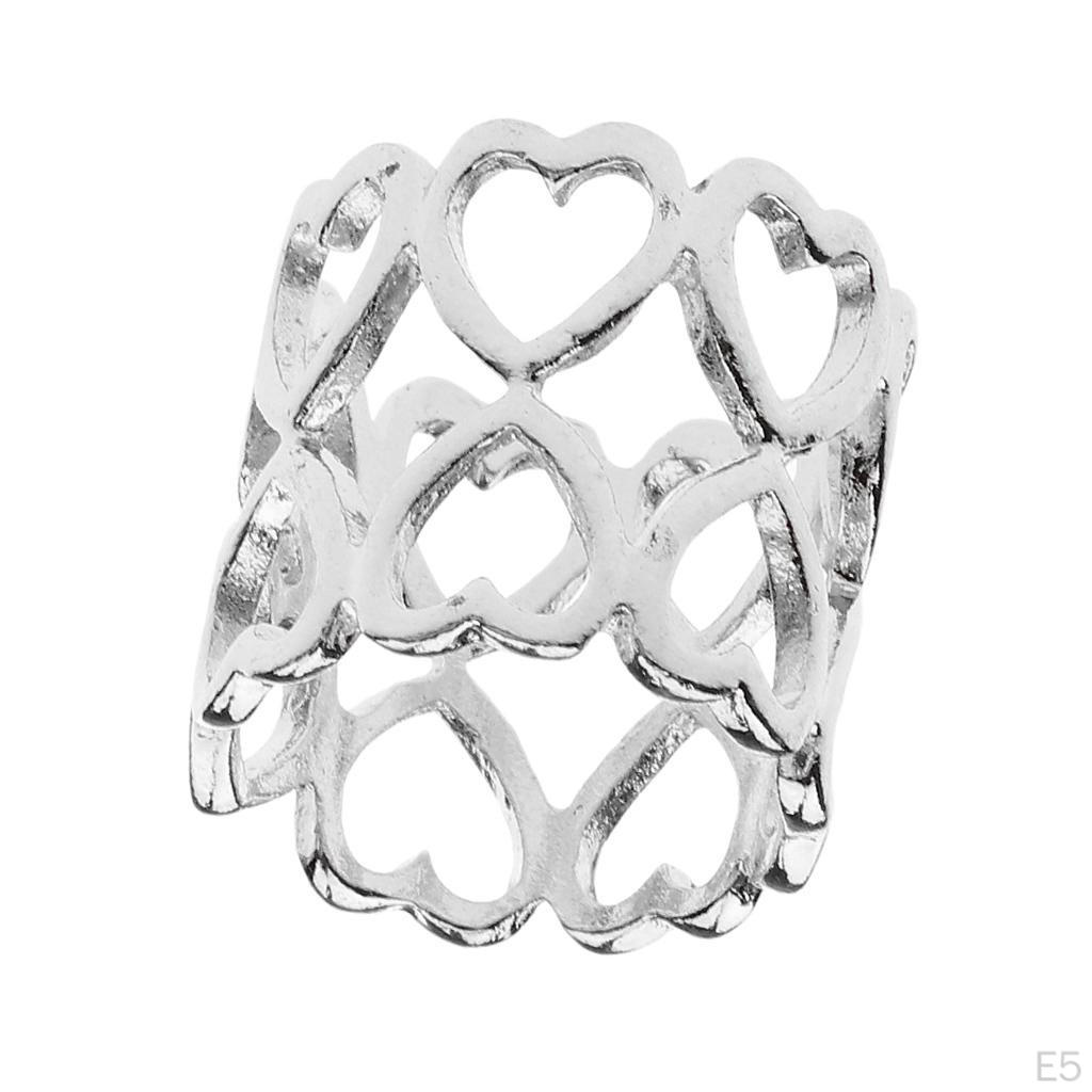 Wedding Clip Buckle Rings for Scarfs Fasten Holder Hollow Little Heart
