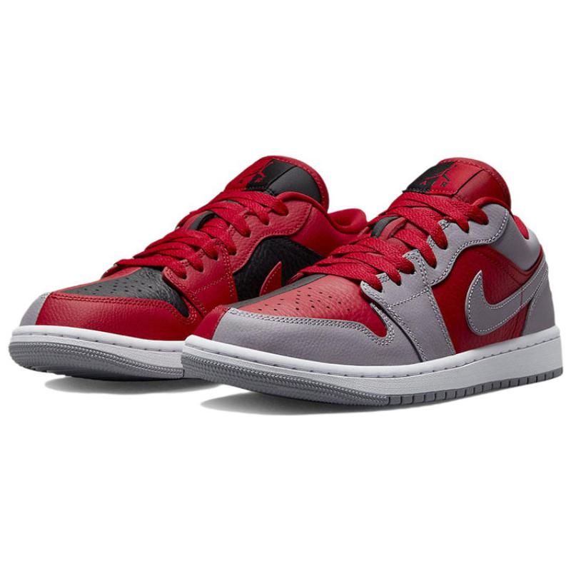 Jordan 1 Low Se Homage Split Gym Red Cement Grey Women's Jordan DR0502-600