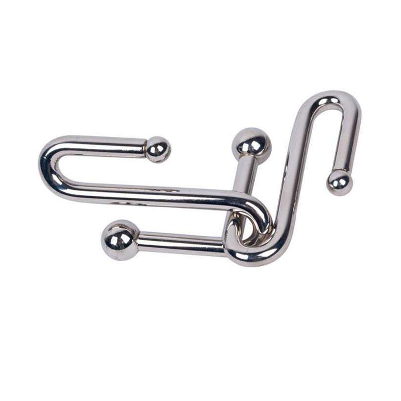 Классическая IQ Магическая Металлическая Проволочная Головоломка Толще 60 мм Распутывание Головоломки для Взрослых Детей Сложная Логика Обучающие Игрушки