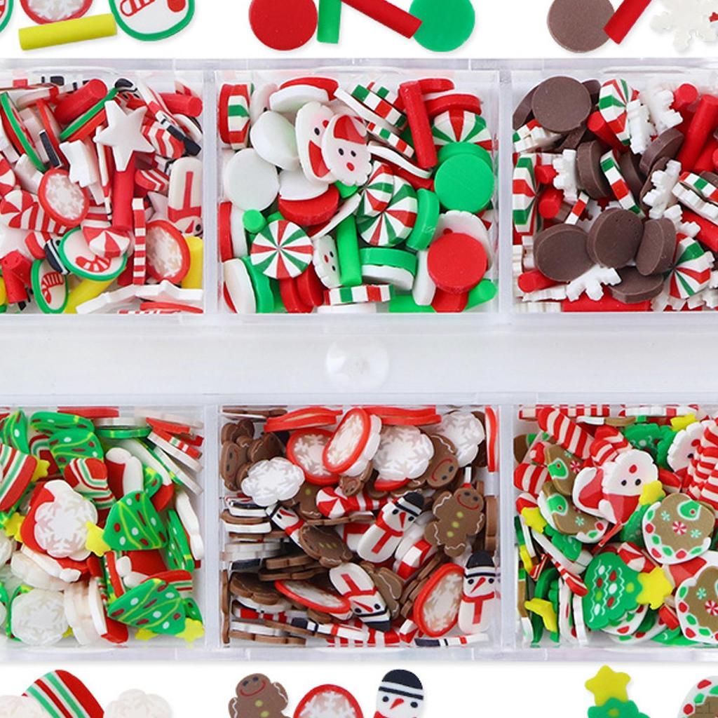 Christmas Nail Art Charms,Christmas Year Charms,Santa Claus Holiday Reindeer Snowflake,3D