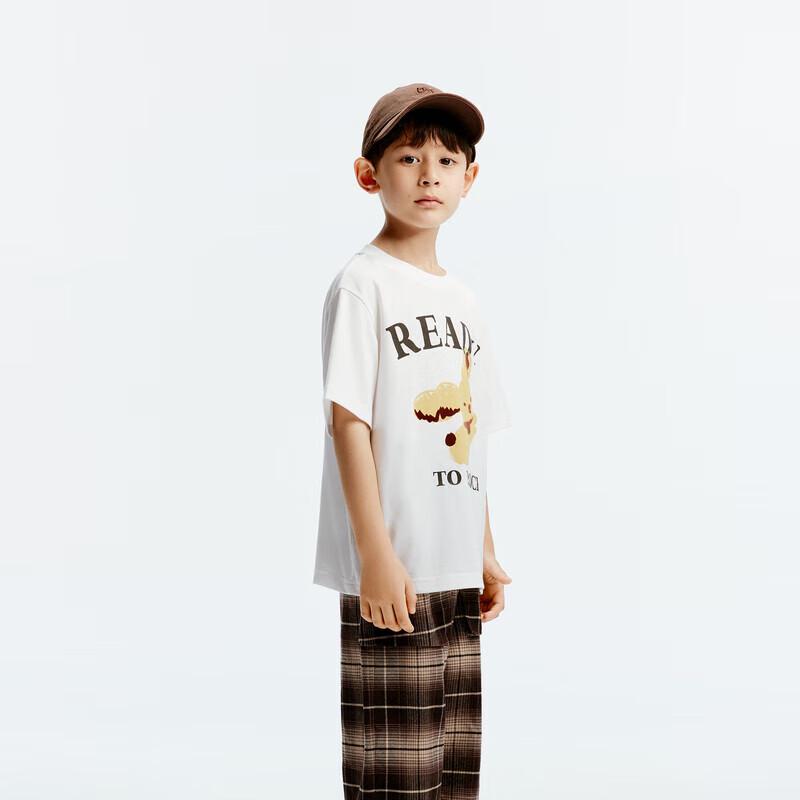 

little MO&Co. Unisex Puppy Print Moisture-Wicking Short Sleeve T-Shirt 120