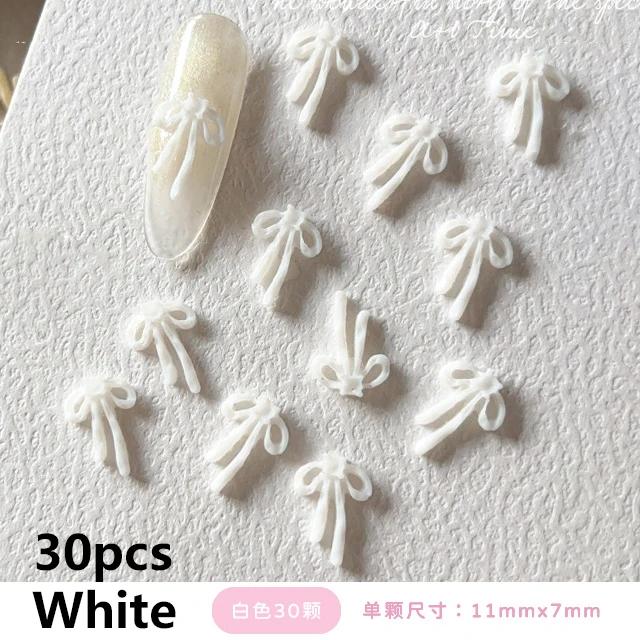 French Ribbons Colorful Resin Cute Bowknot Charm Leopard Print Bow Tie Nail Art Decorations Manicure Tools Accessories Wholesale