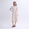 Pleats Me Folding Sleeve Round Neck Dress Ppopm126010
