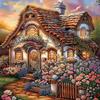 GATYZTORY Diy Diamond Mosaic House 5d Diy Painting Landscape Home Decoration Full Square Round Rhinestone Pictures Craft Kit