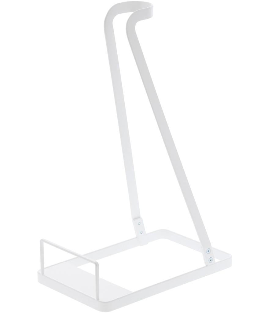 Yamazaki 3275 Stick Cleaner Stand White Approx. W15 x D24 x H38 cm Plate Plate Cordless Vacuum Cleaner Stand Vacuum Cleaner Stand