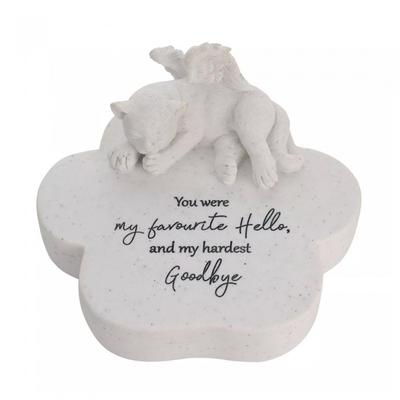 Celebrations Thoughts Of You Memorial Cat Paw Plaque