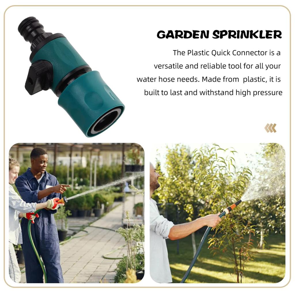 Rychlokonektor zahradní hadice Inline uzavírací ventil, multifunkční zahradní nástroj pro zalévání a zavlažování
