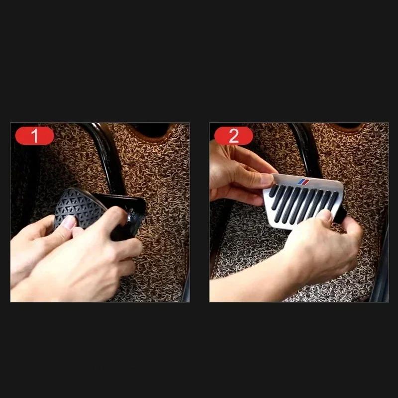 MLKQ6 Automotive Accelerator and Brake Pedal Covers Suitable for BMW E90 F30 F31 FD32 F33 G60 G30 G20 F90 E46 F35 F07 F06 F02 G70 E38