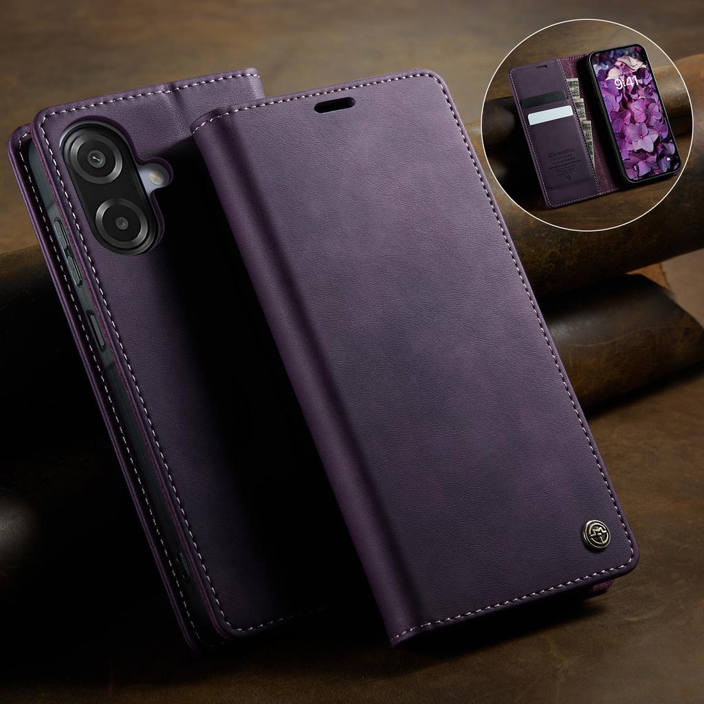 Caseme Luxury Retro Magnetic PU Leather Wallet Phone Case For Samsung Galaxy A08 A07 A06 Shockproof Card Holder Pocket Cover