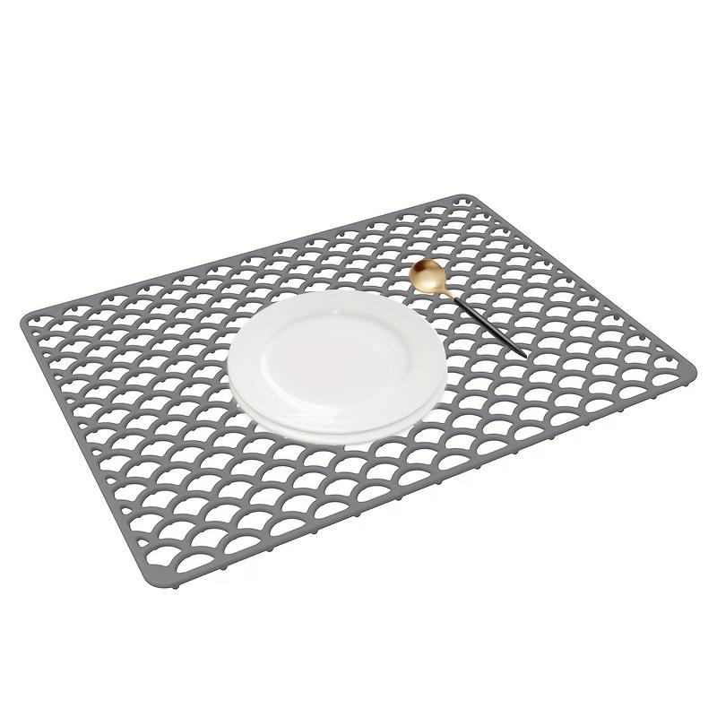 Tappetini in Silicone per Fondo Lavello Cucina Acciaio Inox, Tappetini Protettori per Lavello, Griglia Tappetino Lavello Antiscivolo Pieghevole per Fondo