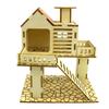 Holzvilla Haus für Hamster Kletterspielzeug Versteck Nistplatz Lebensraum für Chinchillas Meerschweinchen Kleintiere 5 Stile Dropshipping