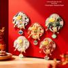 Creative Year of the Horse Zodiac Magnet: Colorful Oil Painting Metal Souvenir