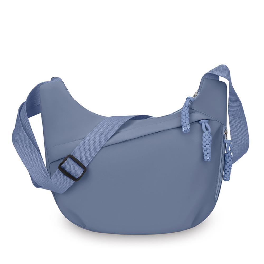 Fashion Large Capacity Women's Crossbody Bag Multi-layered Solid Color Shoulder Bag Simple Dumpling Bag Outdoor