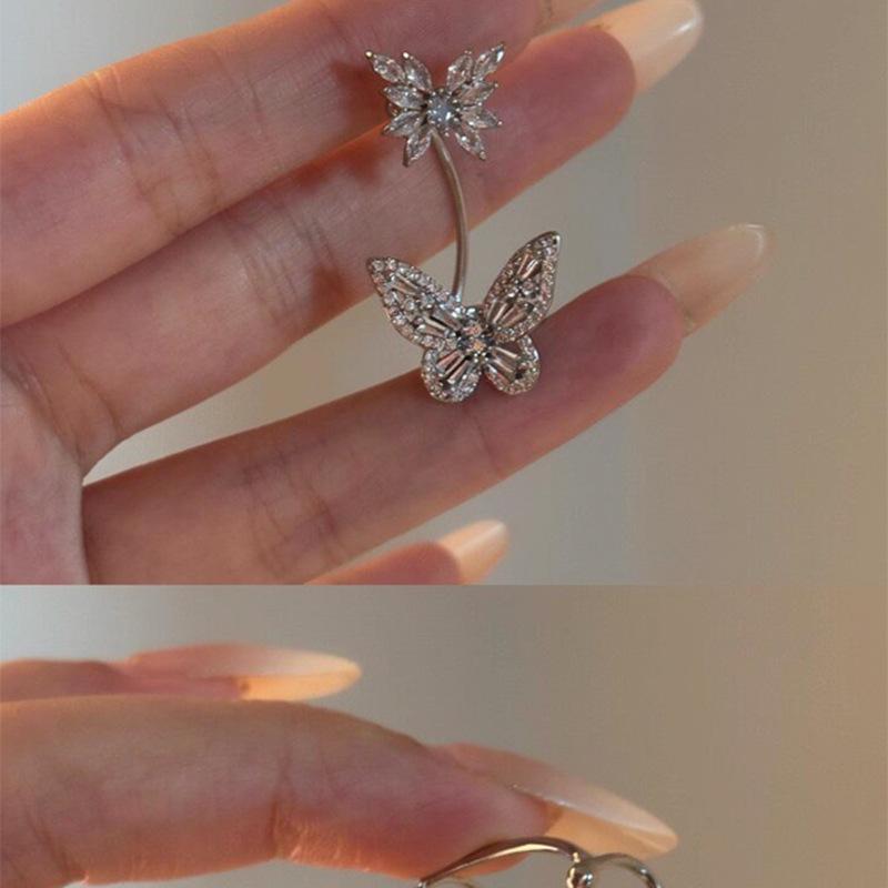 2026 Ear Cuff: Luxury No-Pierce Butterfly Ear Clip - Sparkly, Versatile, and Elegant Fairy Style