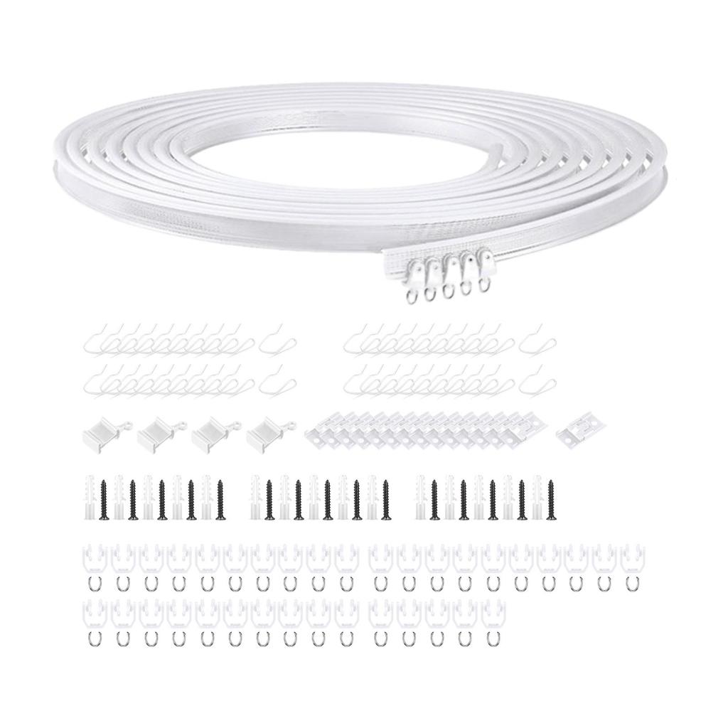 Bendable Track Hook Set Accessories Quiet Glides Curtain for Kitchen