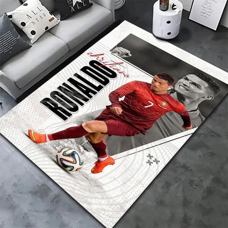 Cristiano Ronaldo Carpet Rug for Living Room Bedroom Home Sofa Decoration,Kids play Non-slip Floor Mat