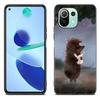 Custodia per Telefono Riccio nella Nebbia Per Xiaomi Mi 11 Lite NE 11i 10T 11T Pro A2 A3 Lite POCO F3 M3 M4 C31 X3 Pro NFC GT Cover Nera