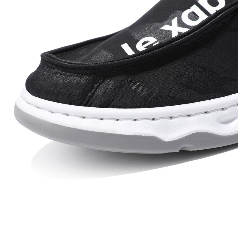Zapatos de tela de verano para hombre con suelas blandas Zapatos casuales de caña baja transpirables de tela de paraguas sin cordones
