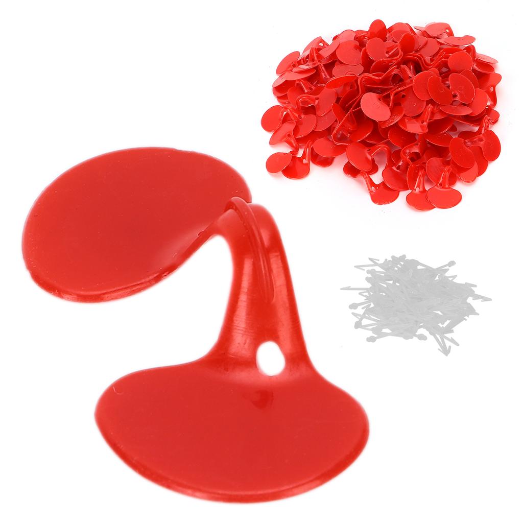 100 szt. Gogle Chicken Peeper AntiPecking dla kurczaków z zatorami na oku dla małych kurczaków(Pojedyncza belka )