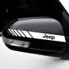 2pcs Car Rearview Mirror Emblem Stickers Window Body Badge Decal For JEEP Renegade Grand Cherokee Compass Wrangler Accessories