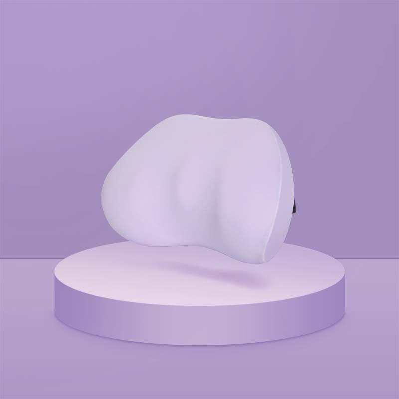 Fashionable and Minimalist Car Headrest and Neck Protection Pillows Solid Color Car Interior Cushion Soft Support Memory Rebound Lumbar Support Pillow