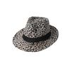New Leopard Print Top Hat Women's Fashion Warm Hat Men's and Women's Outdoor Sun Protection Visor Trendy Jazz Hat