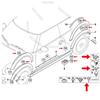 60pc U-Shape Metal Nut/Screw Washers for BMW E46 E92 E90 F10 Car Fender Bumper Cross Head Screws Engine Guard Clip Chassis Sheet
