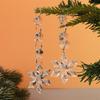 10/30Pcs Snowflake Christmas Ornaments Prism Ice Crystals For Christmas Tree Hanging Clear Acrylic Snowflake Decor