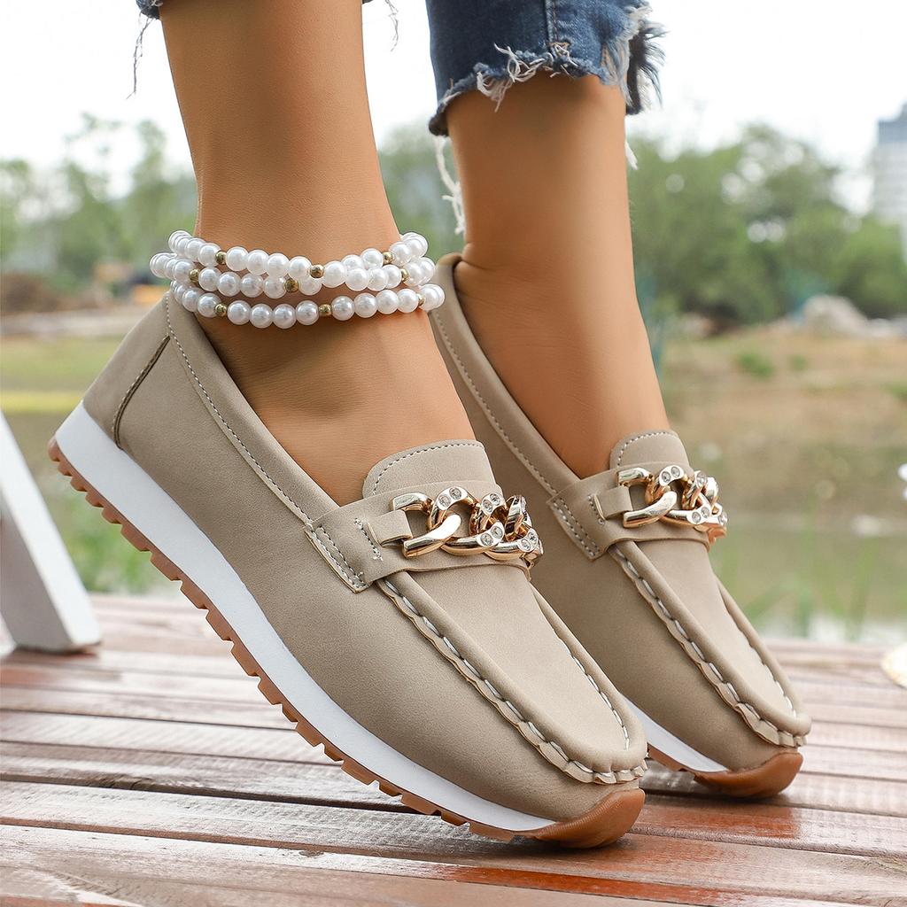 Fashion 2025 Spring Autumn Shoes New Fashion Round Toe Solid Soft Sole Flat Loafers Sneakers Women Casual Slip on Mary Jane Shoes