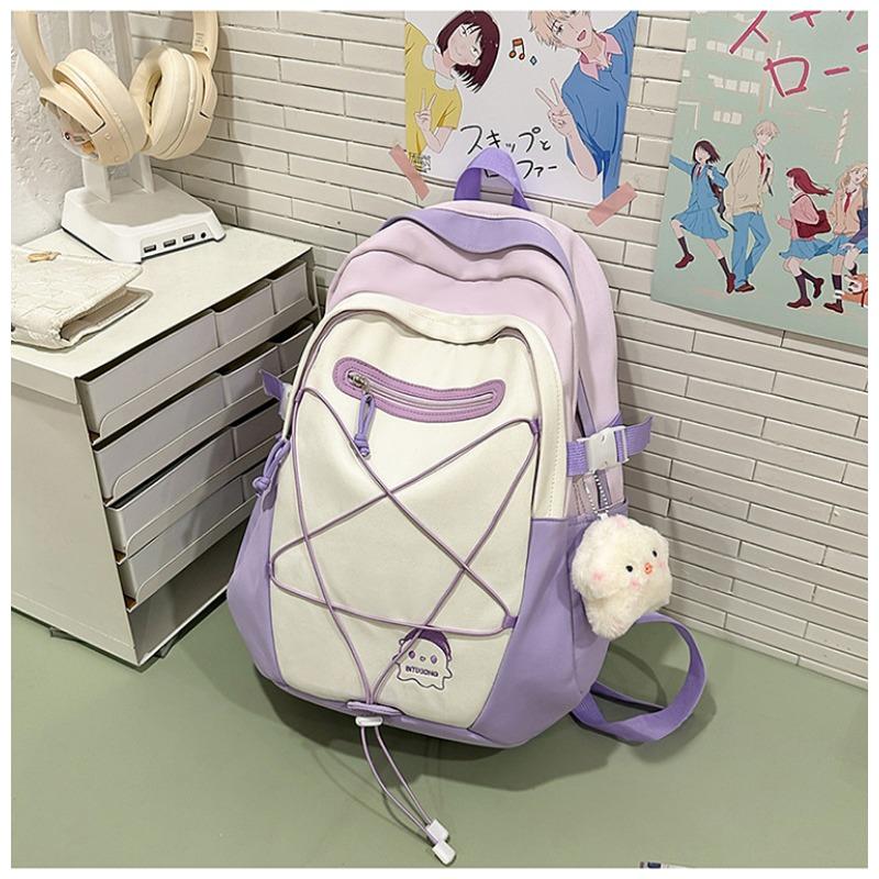 

Рюкзак в свежем и милом стиле для учеников младших и старших классов, вместительная сумка without pendant фиолетовый