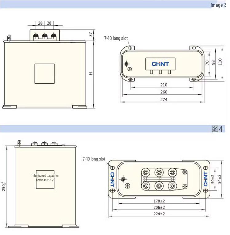 Chint Self-Healing Low Voltage Reactive Power Capacitor Cabinet BSMJ BZMJ 0.45 450V