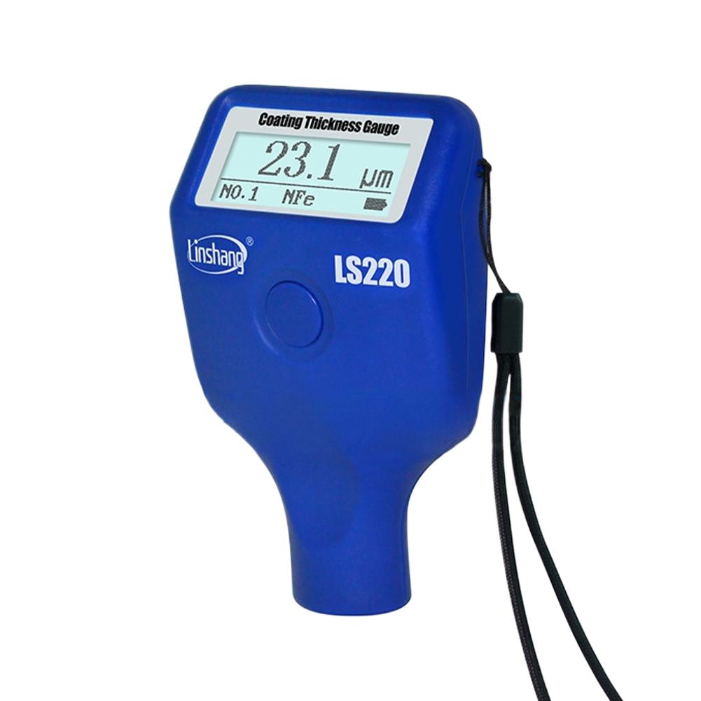 Толщиномер автомобильной краски Linshang LS237, проверка покрытия автомобиля, определение железной шпатлевки с помощью трехцветного вращающегося экрана синий