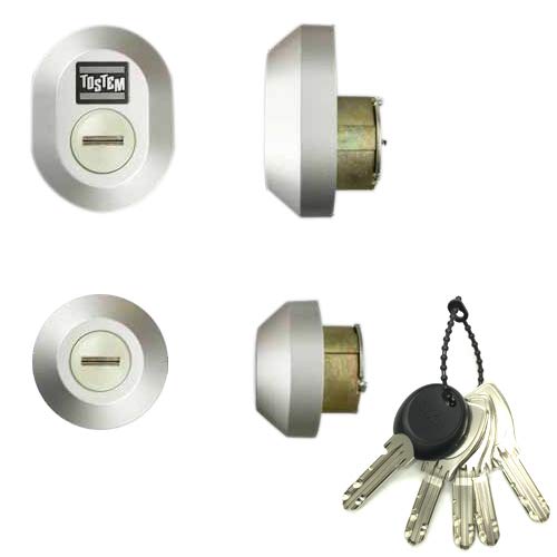 Miwa Lock TOSTEM Replacement Cylinder for MIWA DN Cylinder, Gray (Z-1A4-DCTC) for Plenus X